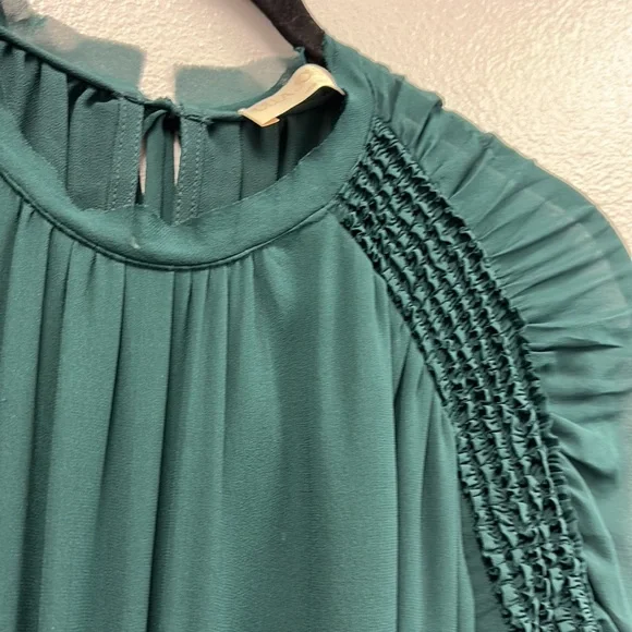 Noelle gathered silk midi dress - Picture 4 of 10